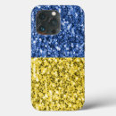 Recherche de drapeau ukrainien iphone coques Bleu