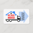 Suche nach neue adresse visitenkarten Bewegt