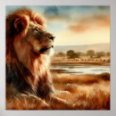 Recherche de savane africaine art Aquarelle
