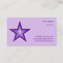Recherche de étoiles pourpres cartes visite Élégant