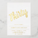 Recherche de foil 30ans anniversaire invitations Chic