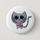 Recherche de chat gris badges Mignon