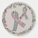 Recherche de contre le cancer autocollants Poitrine