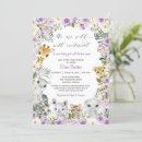 Recherche de purple floral invitations Petite fille