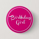 Recherche de anniversaire fille badges Girly