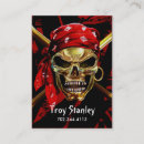 Suche nach piraten visitenkarten Schädel