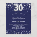 Recherche de glamour 30ans anniversaire invitations Argent