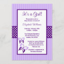Recherche de points de rayures invitations Fille
