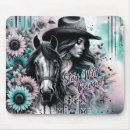 Recherche de western tapis souris Cowgirl