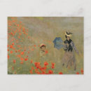 Recherche de pavots de monet cartes postales Fleurs