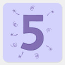 Recherche de nombre autocollants Violet