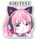 Recherche de chat de chibi autocollants Dessin