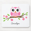 Recherche de hibou rose tapis souris Oiseau