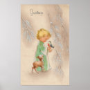 Suche nach weihnachtskinder poster Vintag