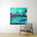 Recherche de turquoise et noir art Toile