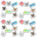 Recherche de tête de chat autocollants Pour tous