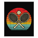Recherche de raquette tennis posters Rétro