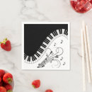 Recherche de music serviettes Noir et blanc