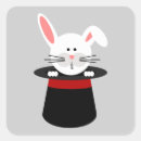 Recherche de magicien autocollants Lapin