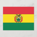 Recherche de drapeau de la bolivie cartes postales Amérique du sud