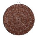 Recherche de cuir jeux de fléchettes Brun