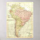 Suche nach alte karte von südamerika poster Kartographien