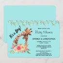 Recherche de girafe invitations Aquarelle