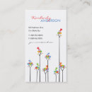 Recherche de arbres colorés cartes visite Amusant