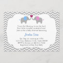 Recherche de jumeaux garçon et fille invitations Éléphant