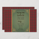 Suche nach tartan wedding einladungen Tartanhochzeit
