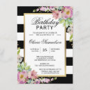 Recherche de rayure florale invitations Tendance