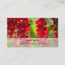 Recherche de fruit rouge cartes visite Customer