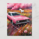 Recherche de voiture rose cartes postales Unique