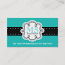 Recherche de jolie cartes visite Monogramme