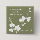 Recherche de vintages de mariage badges Fleurs