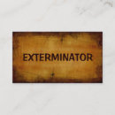 Recherche de exterminateurs cartes visite Extermination