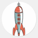 Recherche de fusée vintage autocollants Rétro