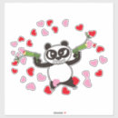 Recherche de dessin de panda autocollants Drôle