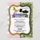 Recherche de military party invitations Licorne et armée