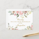 Recherche de jolie femme cartes postales Bridesmaid