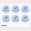 Recherche de vélo bleu autocollants Cycliste