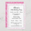 Recherche de de 75 ans invitations Célébration