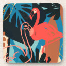 Recherche de oiseau rose dessous de verres Flamant