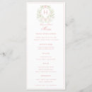 Recherche de rose mariage menus Monogramme