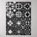 Suche nach schwarz weißes muster poster Geometrisch