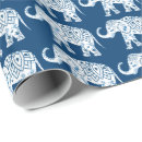 Recherche de fleuri papier cadeau Éléphant