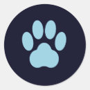 Recherche de empreinte patte bleu autocollants Animal