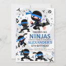 Recherche de guerrier invitations D'anniversaire de ninja