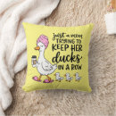 Recherche de canard drôle coussins Lancer