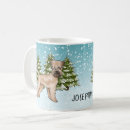 Recherche de noël de terrier tasses Hiver